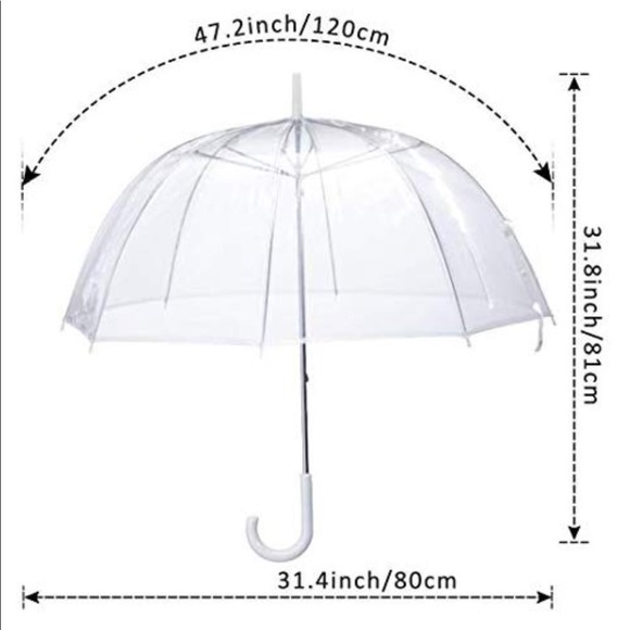 Totes Clear umbrella Big 47” Arch NEW *HUGE SALE* - Picture 5 of 8